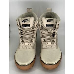 VANS Unisex Cream MTE Standard Mid Waterproof Snow Boots SZ 8.5/10